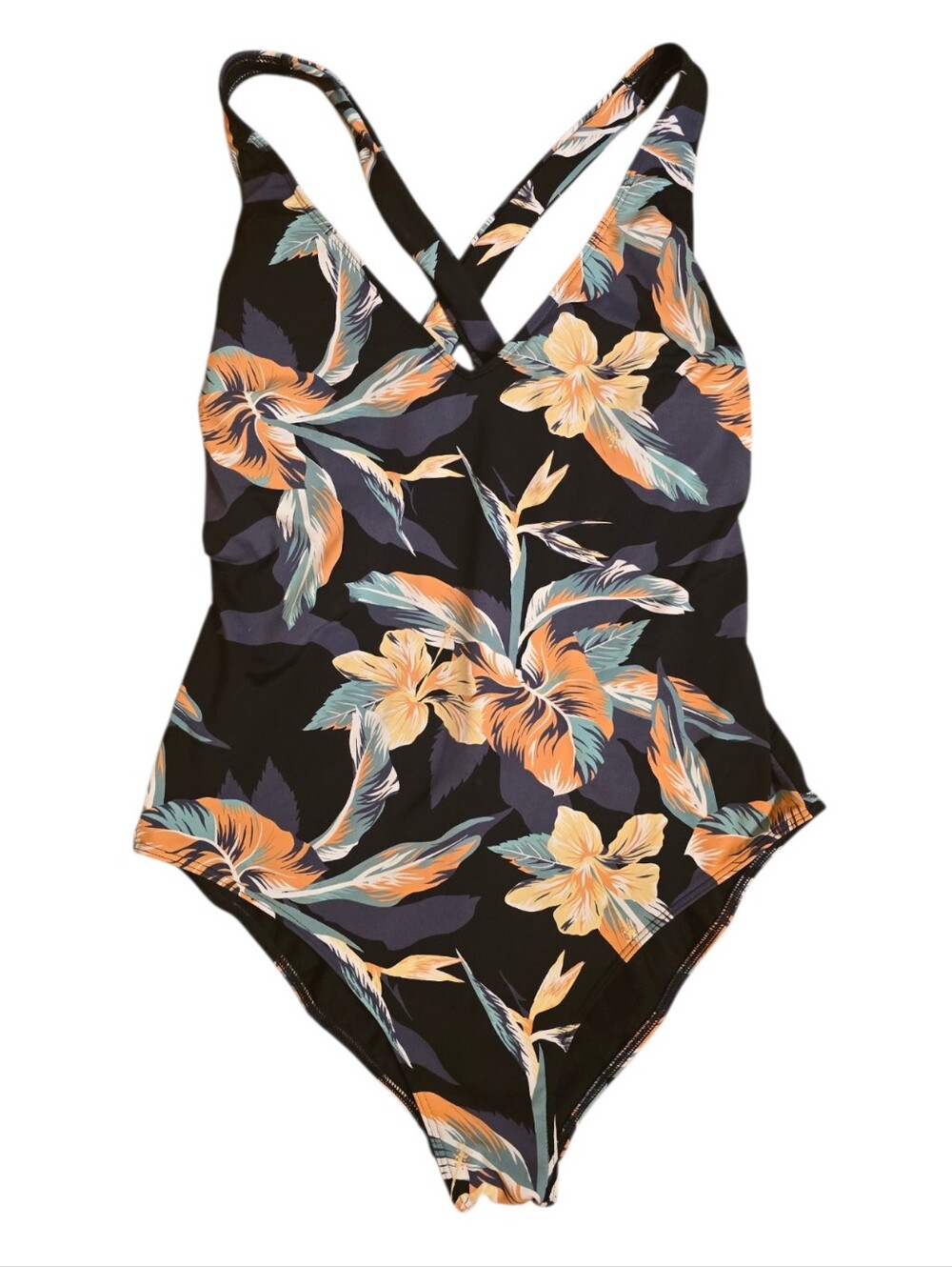 Roxy One Piece Swimsuit ANTHRACITE TROPICOCO Size Large - Picture 5 of 12